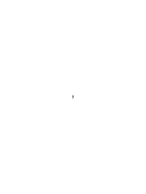 Affiche minimaliste blanche : un minuscule personnage casqué en combinaison rouge et grise court seul au centre d'un grand fond blanc vide
